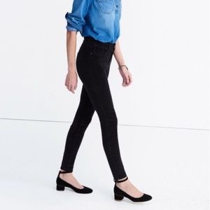 Madewell 9” High Riser Skinny Skinny Velvet Jeans